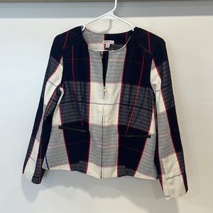 Plaid Zip Jacket